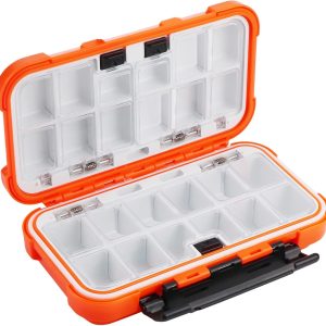 Hlotmeky Small Kayak Mini Tackle Box Waterproof Fishing Lure Box Terminal Storage Fishing Hook Organizer